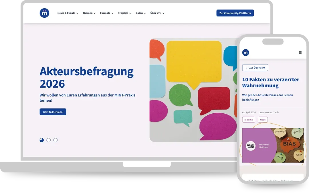 MINTvernetzt Projekt-Mockup